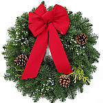 Christmas Wreaths Outdoor Berry Red Velvet R3-Trad