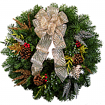 Christmas Wreaths Silver & Gold Glimmer Wreath