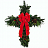 Christmas Cross (#1 ) Red Velvet Ribbon