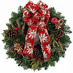 Christmas Wreaths Velvet Poinsettia Wreath