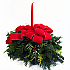 Christmas Centerpieces - Red Velvet Holiday Centerpiece