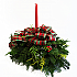 Christmas Centerpieces - Holiday Plaid Fresh Centerpiece