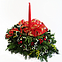 Christmas Centerpieces - Jingle Bells & Holly Holiday Centerpiece