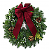 Christmas Wreaths Outdoor Burgundy Velvet R2-Trad