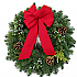 Christmas Wreaths Outdoor Berry Red Velvet R3-Trad