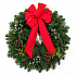 Christmas Wreaths Outdoor Bright Red Velvet R1-Trad