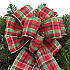 Wired Holiday Plaid Christmas Bow