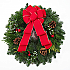 Fresh Christmas Wreaths Wired Red Velvet