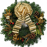 Christmas Wreaths Glory In Gold Wreath