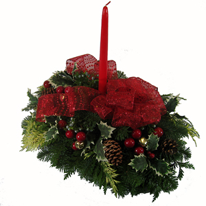 Jingle Bells and Holly Centerpiece