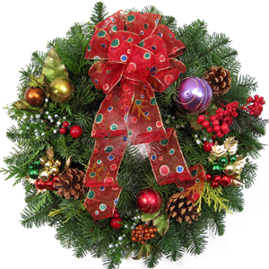 Christmas Ornament Wreath