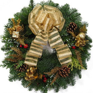 Glory In Gold Designer Wreath