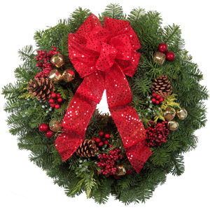 Berries and Bells Designer Wreath