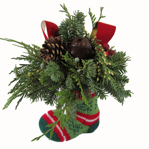 Christmas Stocking Centerpiece