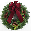 Fresh Holiday Wreath - Traditional