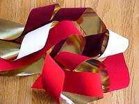 Outdoor Velvet Ribbon Gold Back #40