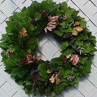 20" Fall Salal Wreath